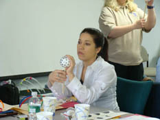 Examining a tactile moon