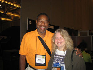 Noreen with Derrick Pitts
