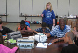 Students at the 2008 National Federation of the Blind Jr. Science Academy 