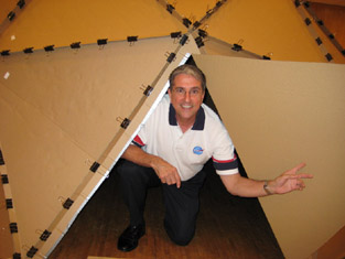 Thomas inside the Dome