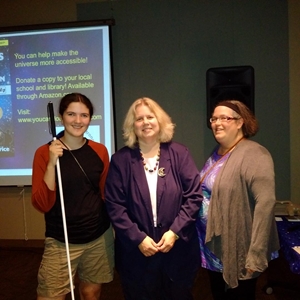 Noreen Grice with President of National Organization of Parents of Blind Children