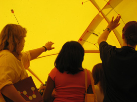 Tactile Planetarium Tents at Johns Hopkins